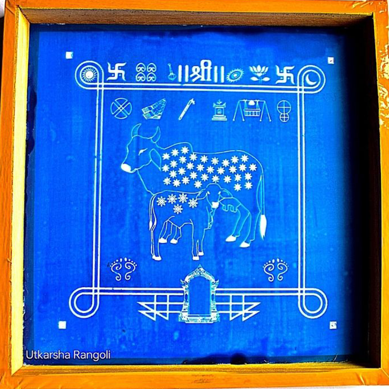 Cow Design Stencils 10x10
