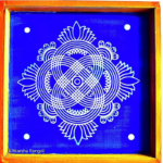 Flower trend kolam Stencils 10×10