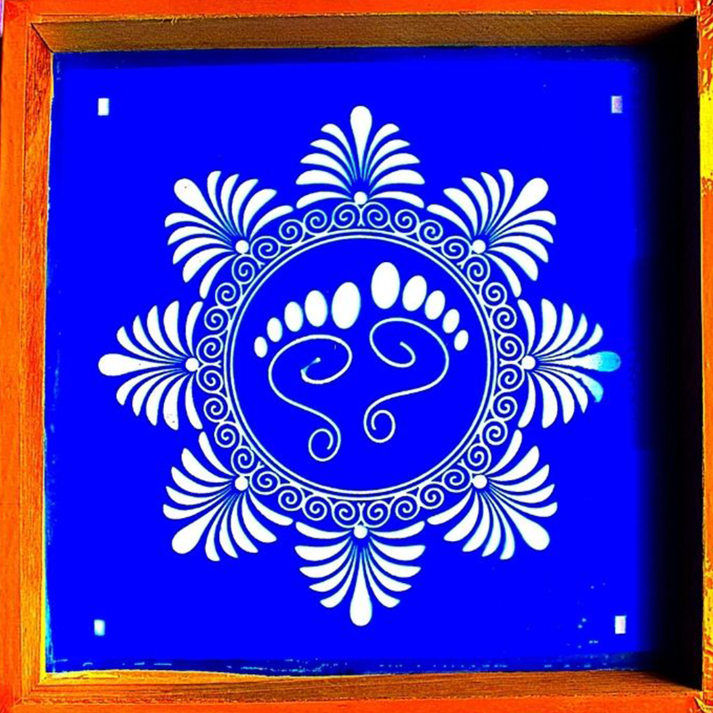 Footpath kolam Stencils 10x10