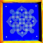Geometric Design with dot Kolam Stencils 10×10