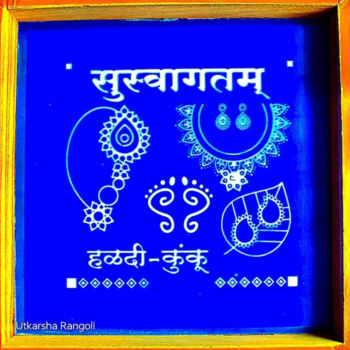 Hindu Symbols leaf Stencils 10x10