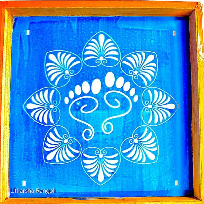 Kolam design Stencils 10x10 Size
