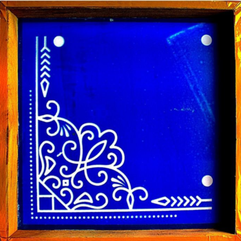 L shape kolam Stencils 10x10 Size
