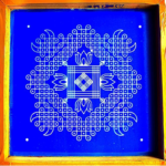 Line Kolam desiign Stencils 10x10 Size