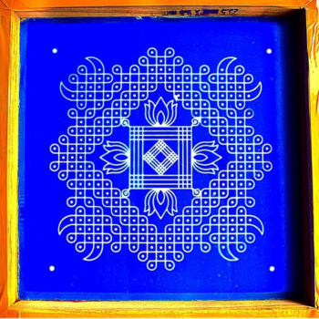 Line Kolam desiign Stencils 10x10 Size