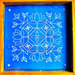 Linetype flower Stencils 10x10 Size