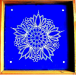 Multi Flower kolam Stencils 10x10