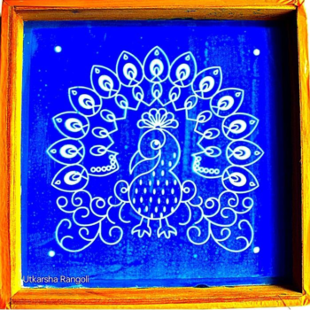 Peacock Stencils 10x10
