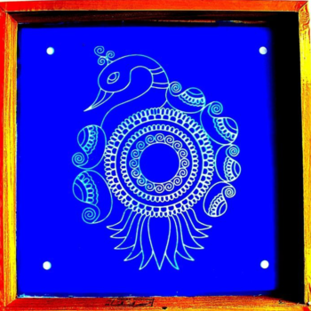 Peacock Stencils 10x10