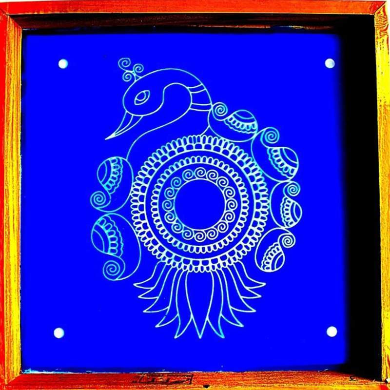 Peacock Stencils 10x10