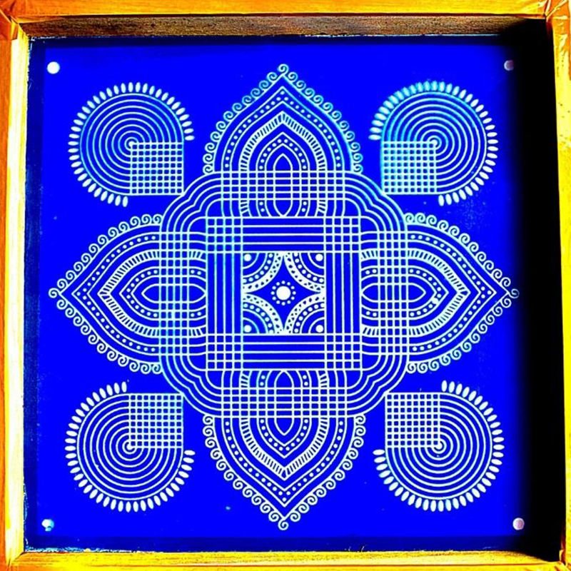 Traditional kolam Stencils 10x10